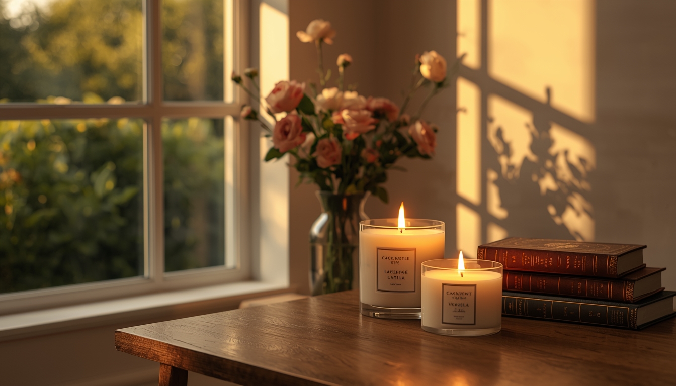 Sfeer met geurkaarsen van Quodrynnaz